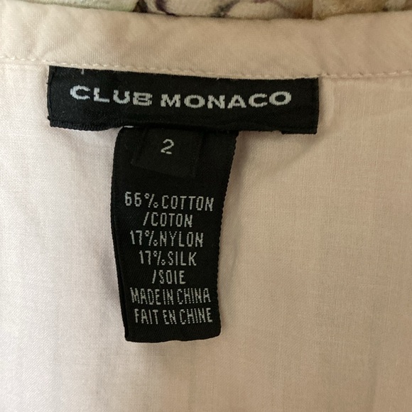 🩰Club Monaco Silk Blush Pleated Skirt 2 🩰 - Picture 3 of 3